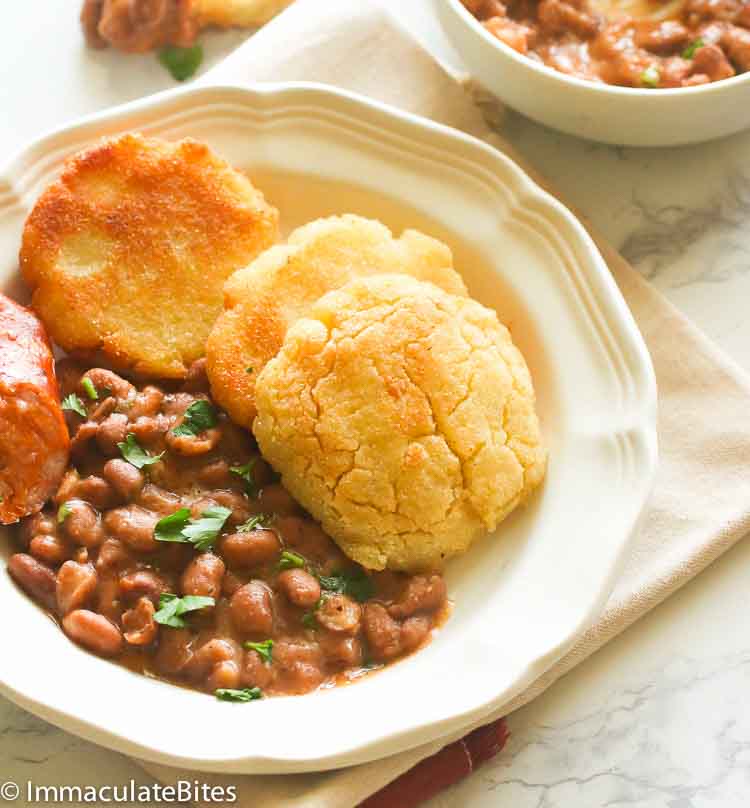 Soup Beans And Fried Corn Cakes