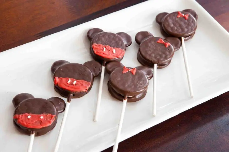 Mickey and Minnie's chocolate covered Oreos 