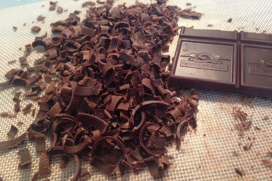 chocolate shavings