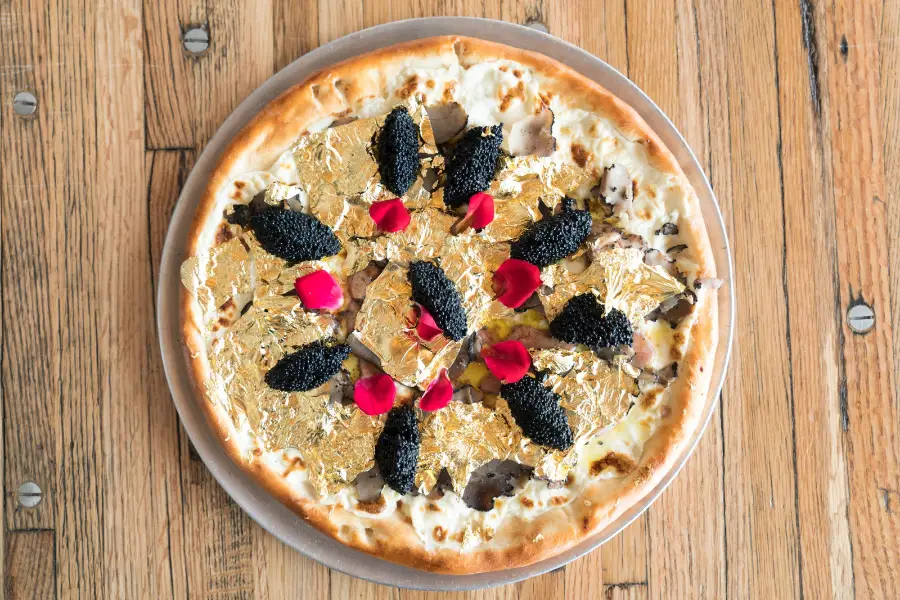 White Truffle and Gold Pizza