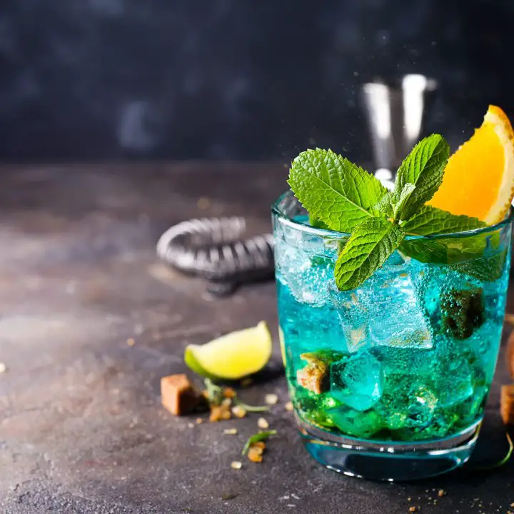blue raspberry cocktail