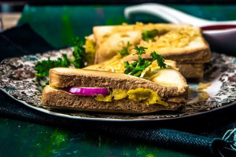 Masala Toast Sandwich