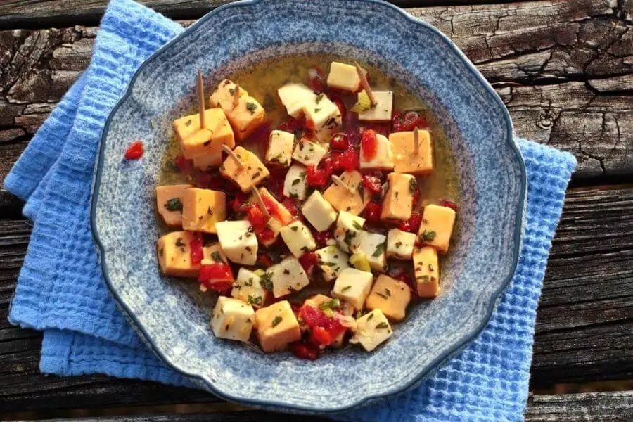 Marinated Cheese Cubes